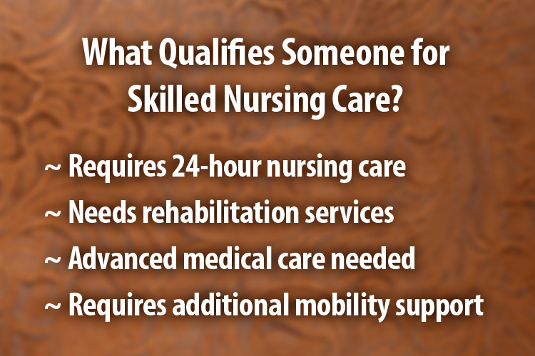 sv list of reasons someone qualifies for skilled nursing care Sunny Vista Senior Living Community in Colorado Springs, CO - sv list of reasons someone qualifies for skilled nursing care