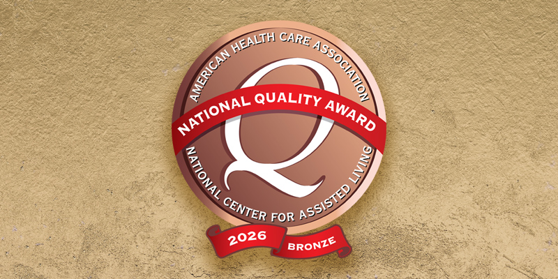 Sunny Vista Senior Living Community in Colorado Springs, CO - sv bronze quality award sub nav image 800x400