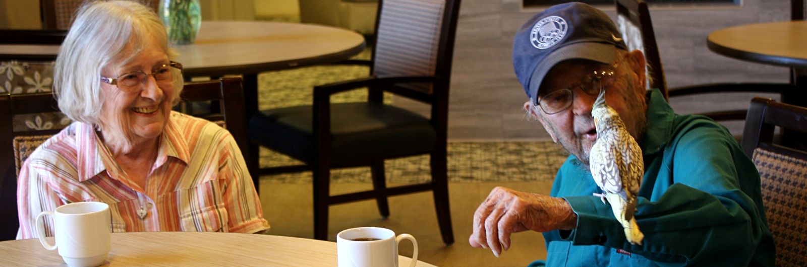 Someren Glen Senior Living Community in Centennial, CO - the retreat assisted living residents with a bird