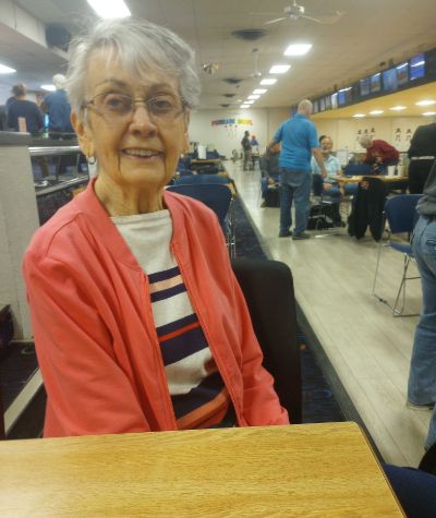 Someren Glen Senior Living Community in Centennial, CO - independent resident playing bowling