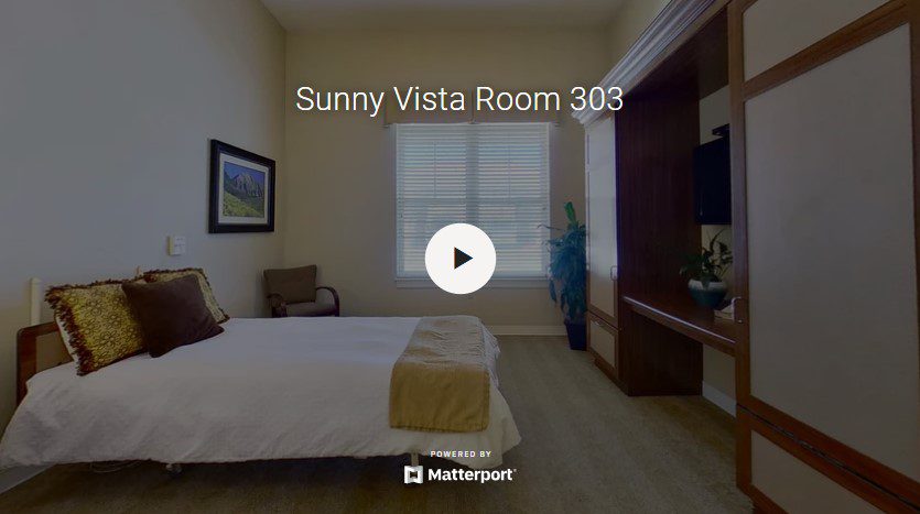 Sunny Vista Senior Living Community in Colorado Springs, CO - the living center floor plan landscape