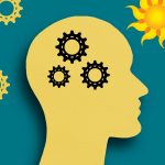 Sunny Vista Senior Living Community in Colorado Springs, CO - sunny vista head silhouette with gears