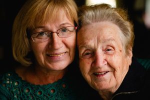 Sunny Vista Senior Living Community in Colorado Springs, CO - sunny vista senior woman with adult daughter