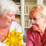 Sunny Vista Senior Living Community in Colorado Springs, CO - sunny vista two senior women talking and laughing